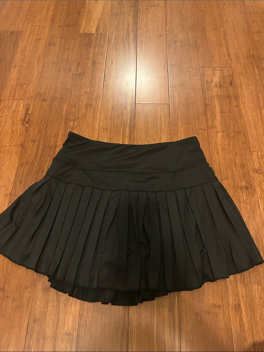 Amazon Black Pleated Skater Skirt